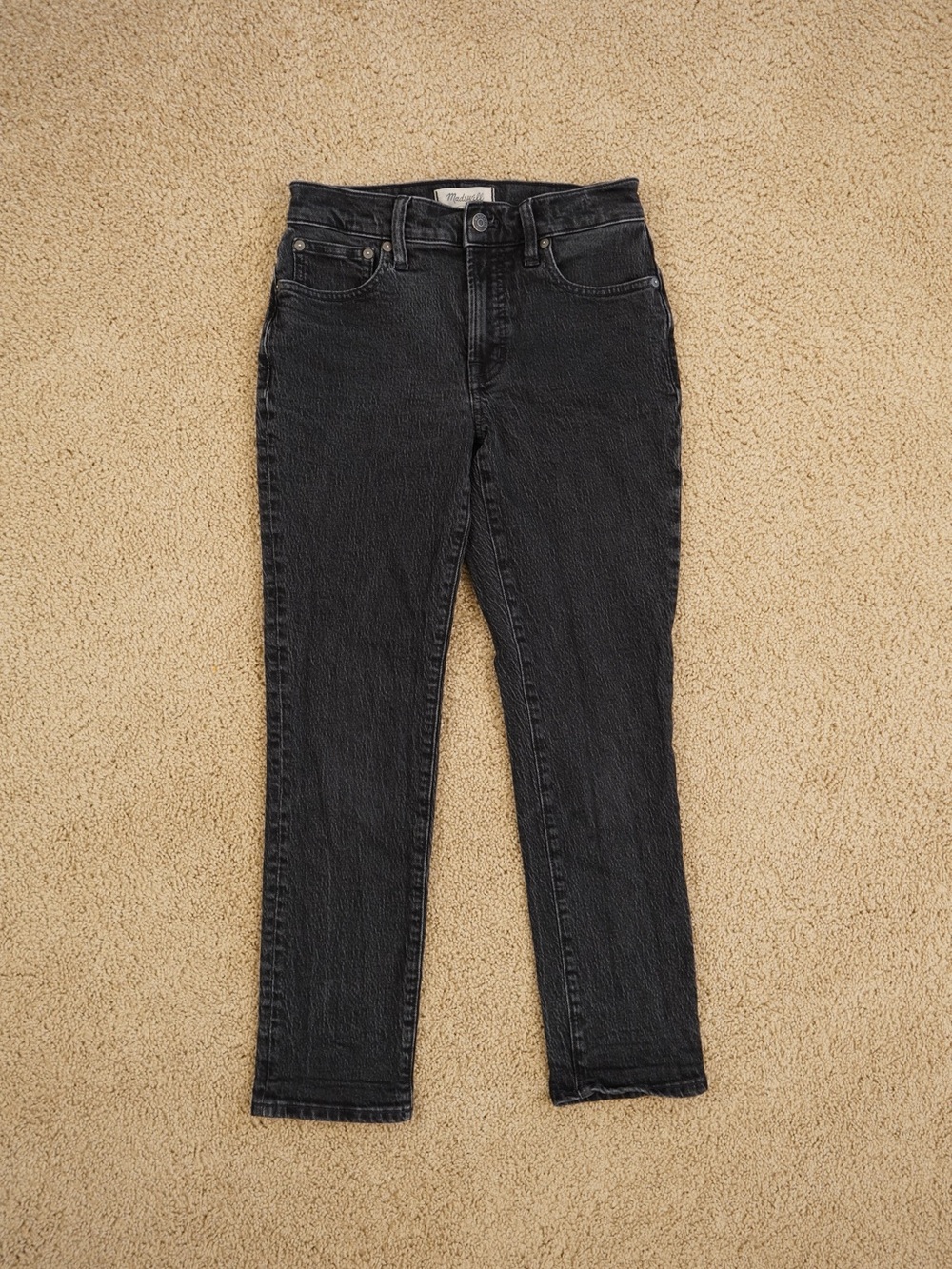Madewell Black Mid-Rise Perfect Vintage Jeans